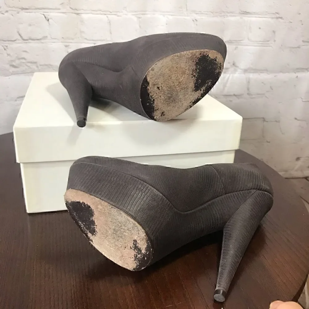 YVES SAINT LAURENT RIVE GAUCHE PLATFORM heels 7 (37)
